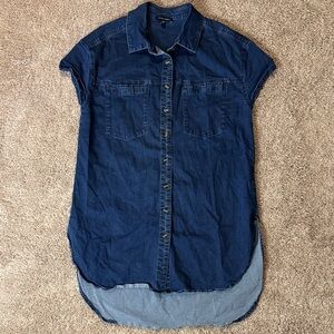 Universal Standard Dark Blue Denim Shirt